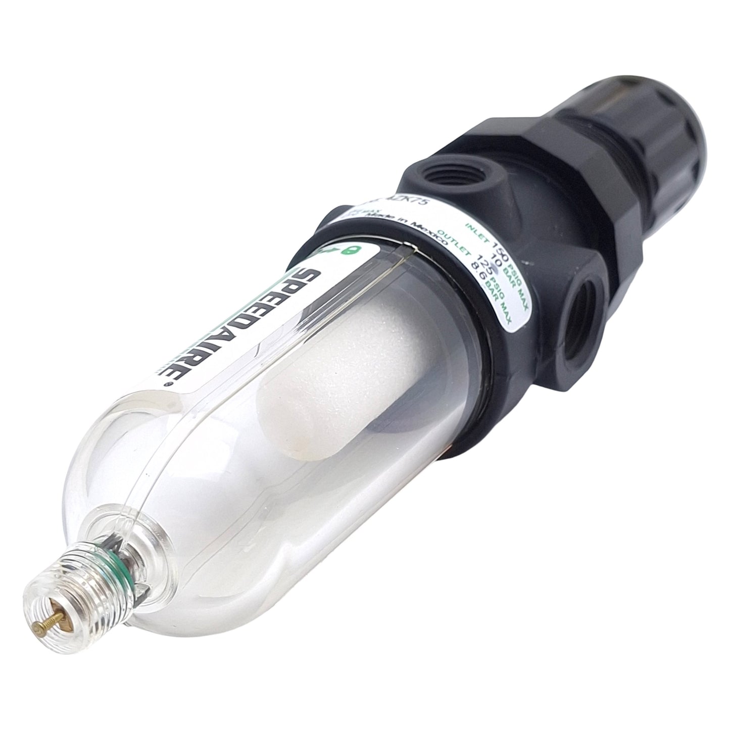 New Speedaire 4ZK75 Pneumatic Filter Regulator, 1/4in NPT, 150psi Max, 14cfm, 5µm