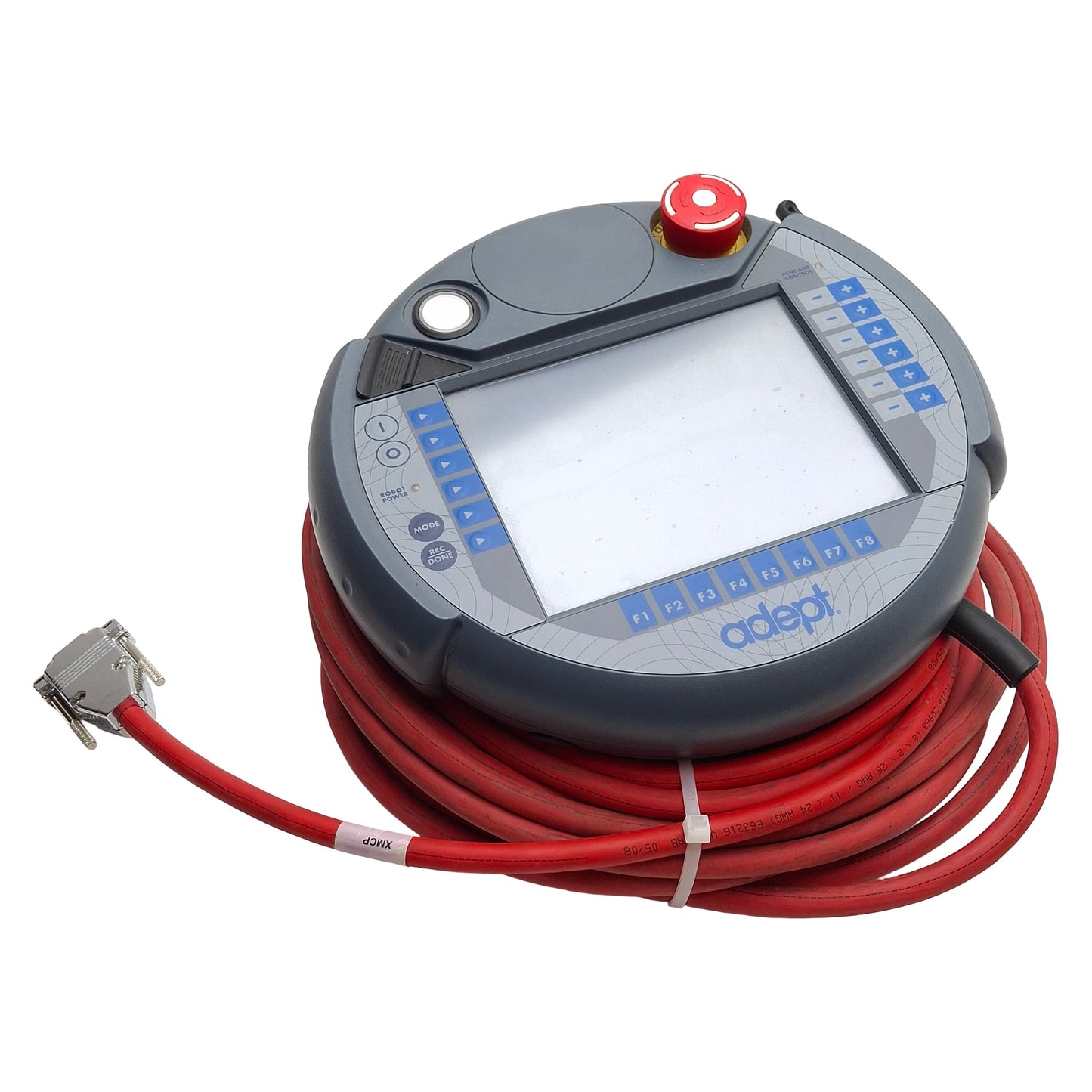 Used Adept 05215-110 Rev A T2 Teach Pendant, SmartController CS/CX, Cobra i600/i800