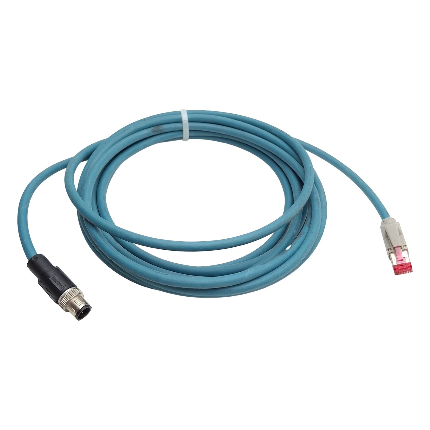 Used Phoenix Contact E335024 Network Cable M12 4-Pin to RJ45 5m Length , 60VDC 0.5A