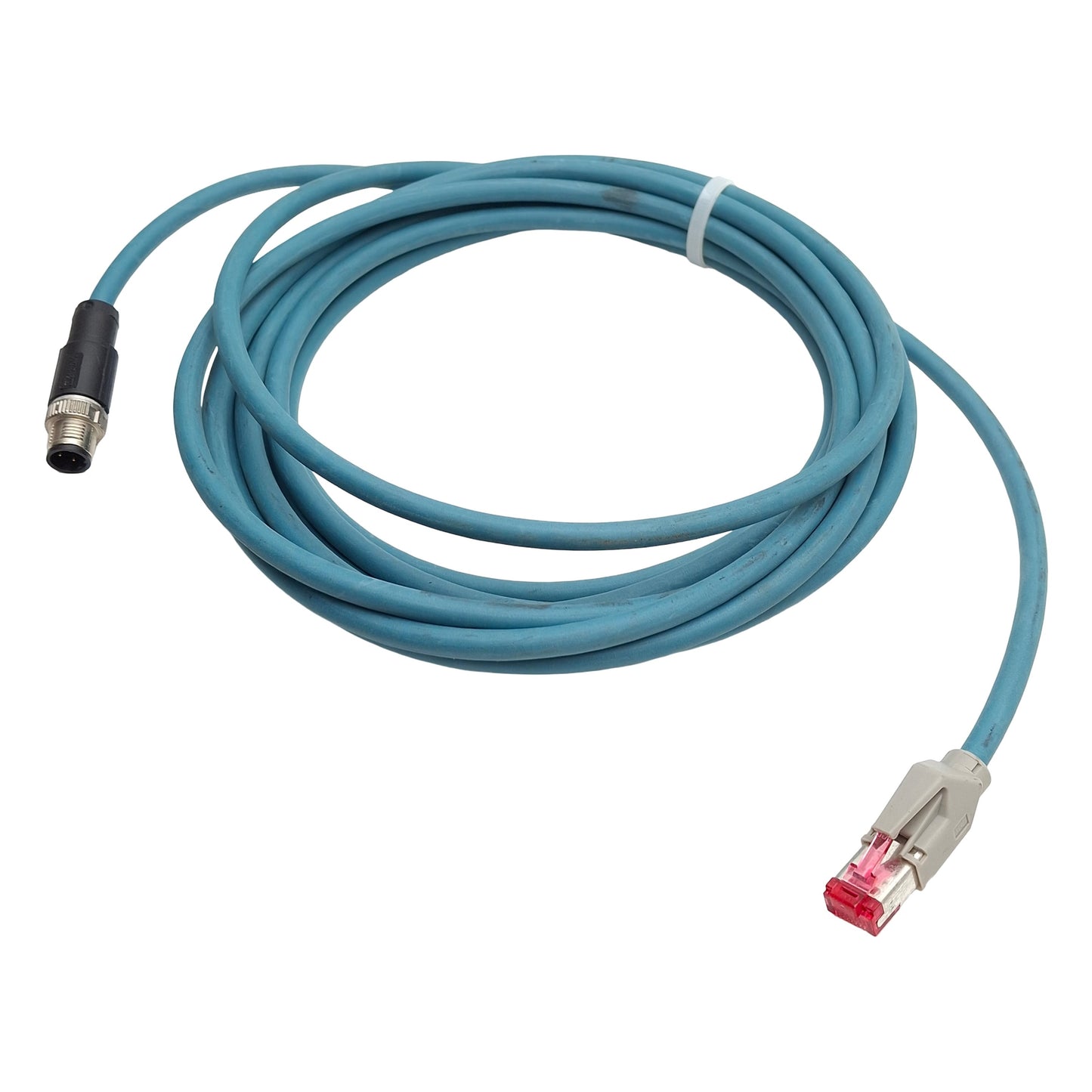 Used Phoenix Contact E335024 Network Cable M12 4-Pin to RJ45 5m Length , 60VDC 0.5A