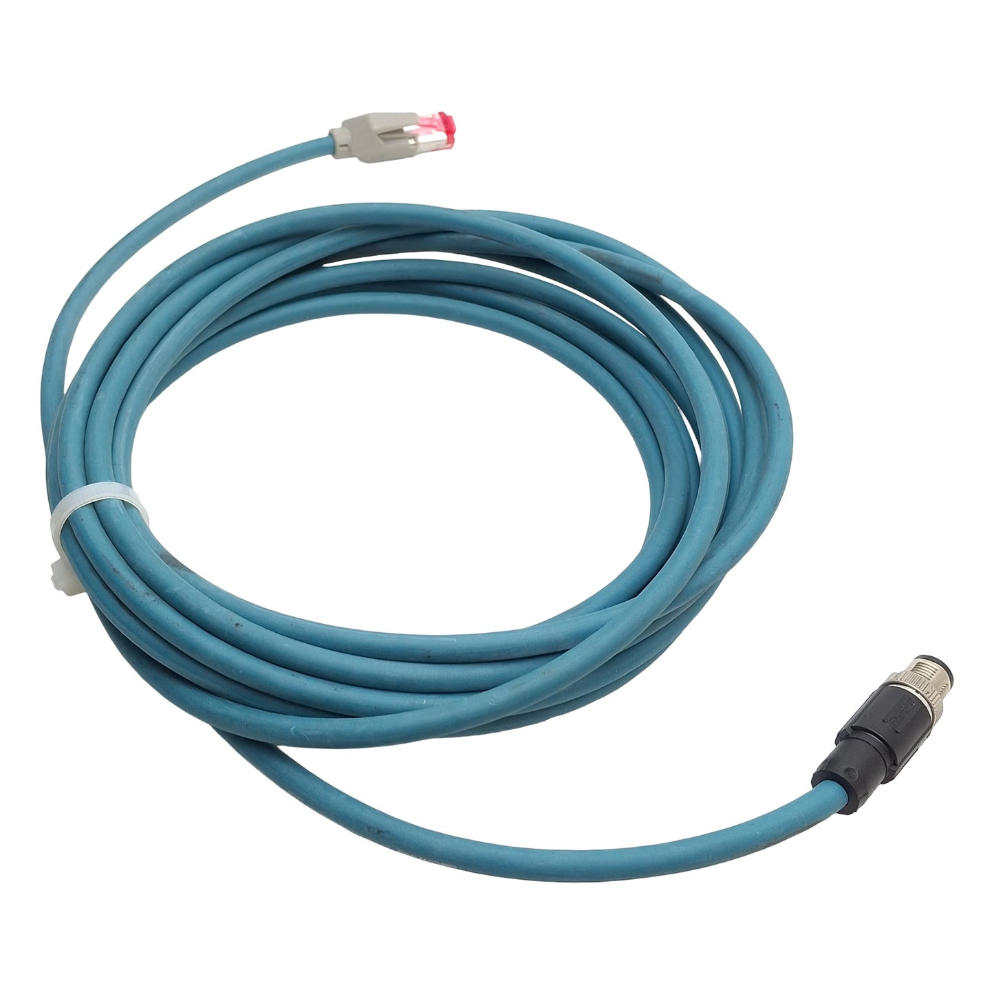 Used Phoenix Contact E335024 Network Cable M12 4-Pin to RJ45 5m Length , 60VDC 0.5A