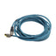 Used Keyence OP-87360 Ethernet PLC Cable, Length: 5 meters, RJ45 to M12 X-Code