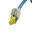 Used Keyence OP-87360 Ethernet PLC Cable, Length: 5 meters, RJ45 to M12 X-Code