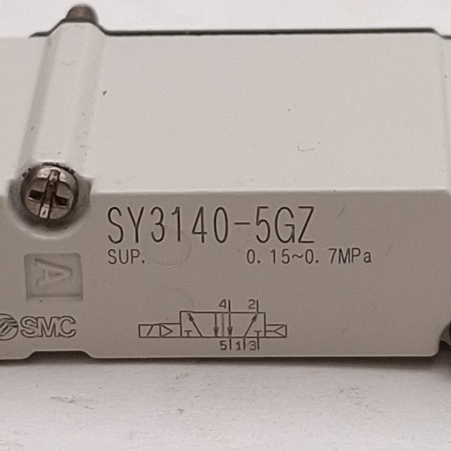 Used Lot of 3 SMC SY3140-5GZ Solenoid Valve, 2-Position Single, 0.7MPa, 24VDC Coil