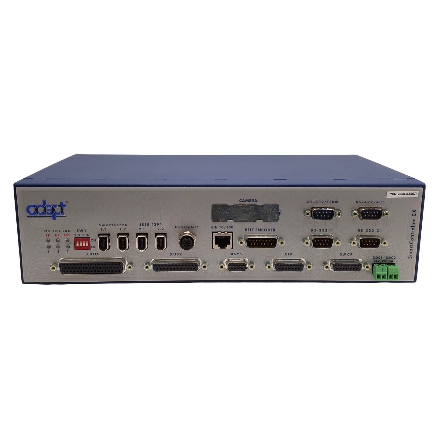 Used Adept 20000-310R Rev L SmartController CX w/ 128MB CF Card, IEEE-1394, 24VDC
