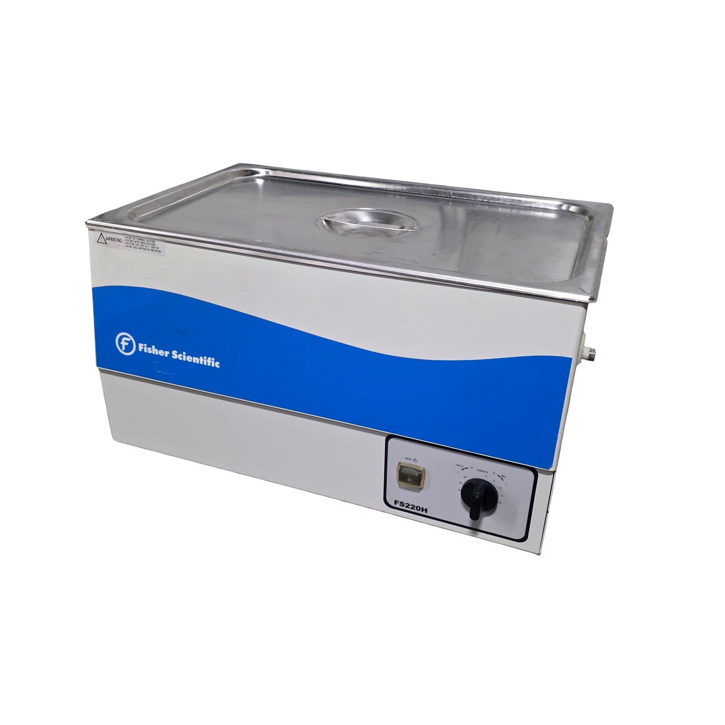 Used Fisher Scientific FS220H Heated Ultrasonic Cleaner 22 Quarts, 44kHz, 120VAC