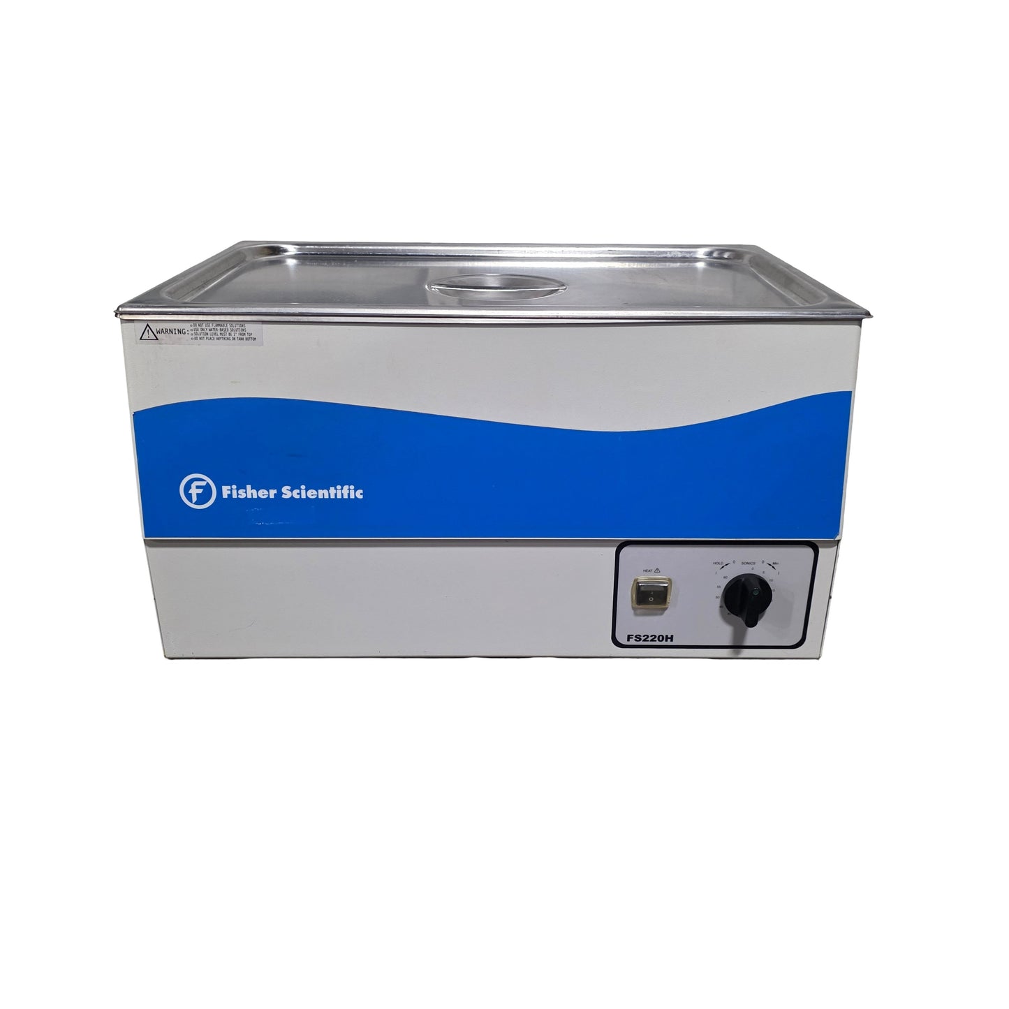 Used Fisher Scientific FS220H Heated Ultrasonic Cleaner 22 Quarts, 44kHz, 120VAC