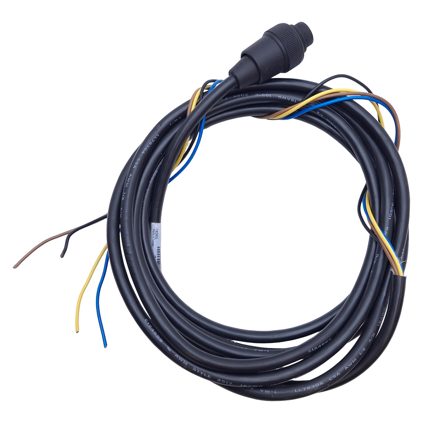 Used Banner MBCC-512 Single-Ended Cordset 5-Pin Female to Flying Leads, 11ft Length