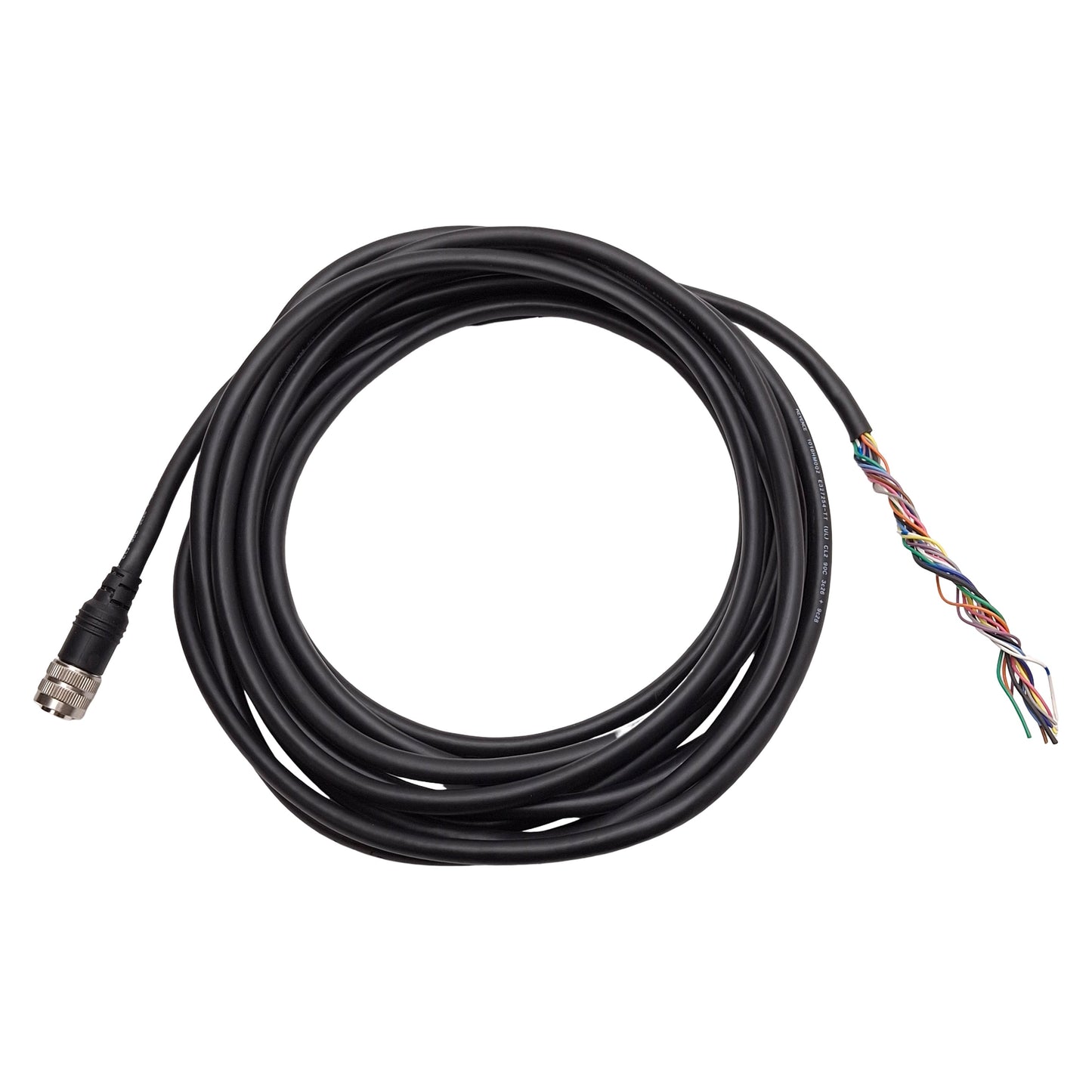 Used Keyence OP-87354 Control Cable, NFPA79 Compatible, 12-Pin Hirose Male, 5m