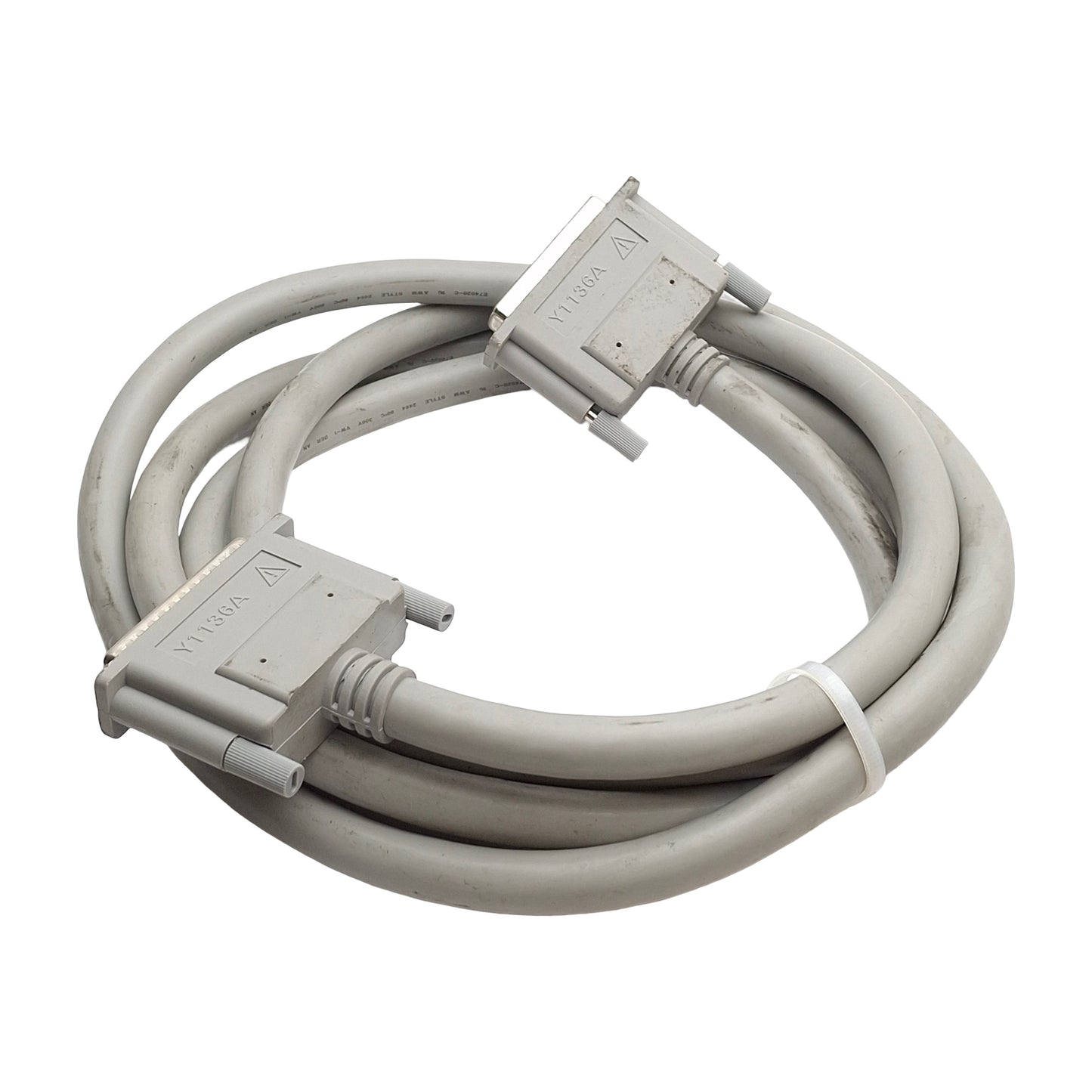 Used Keysight Agilent Y1136A Multifunction Mainframe D-Sub Cable, 50-Pin, 3 Meters