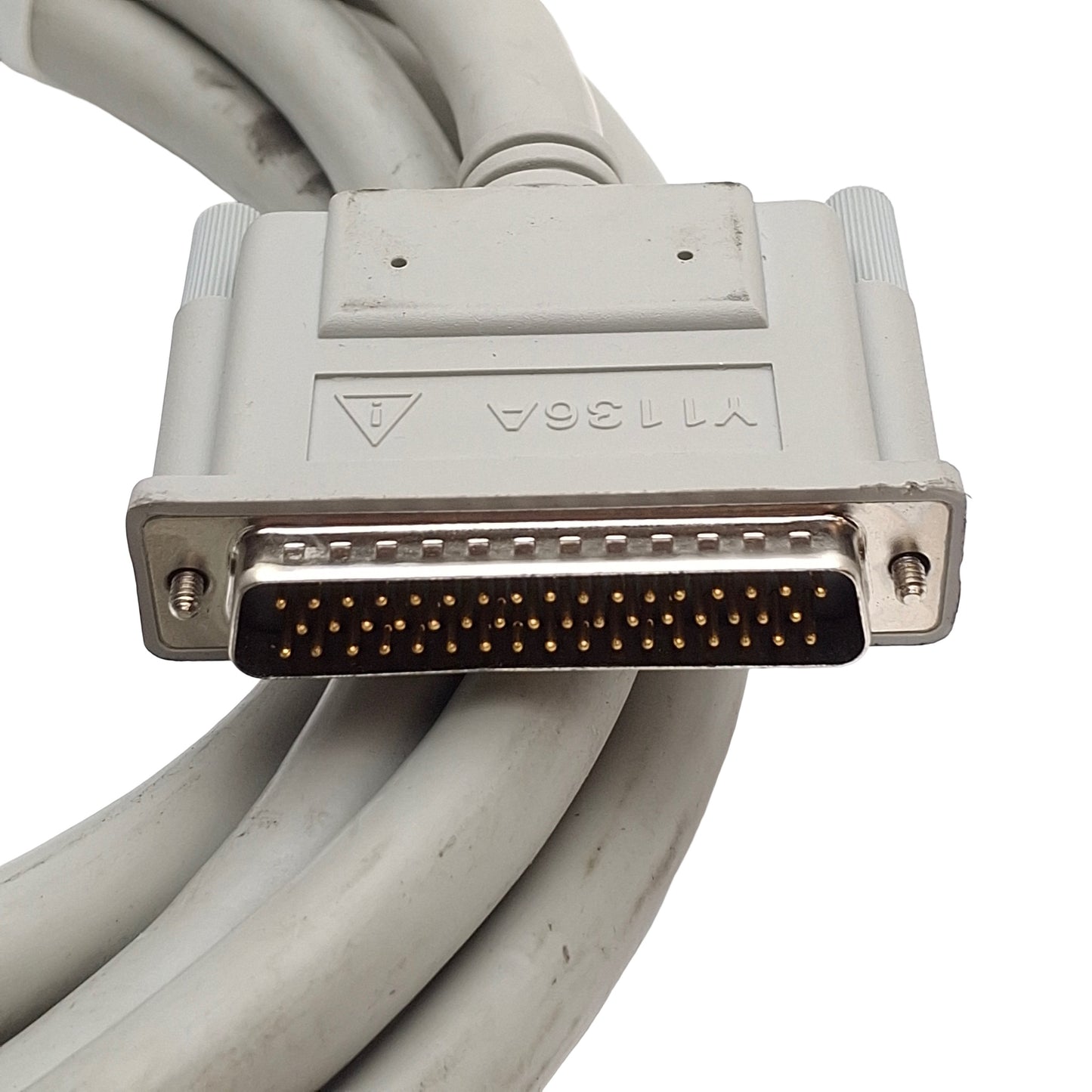 Used Keysight Agilent Y1136A Multifunction Mainframe D-Sub Cable, 50-Pin, 3 Meters