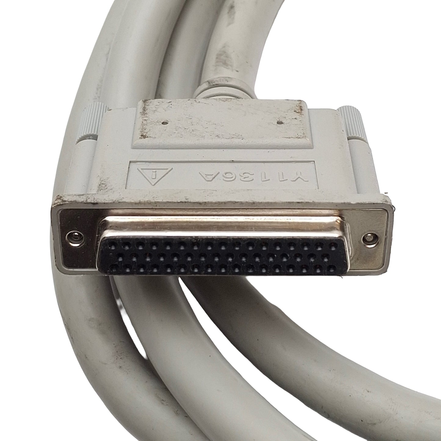 Used Keysight Agilent Y1136A Multifunction Mainframe D-Sub Cable, 50-Pin, 3 Meters
