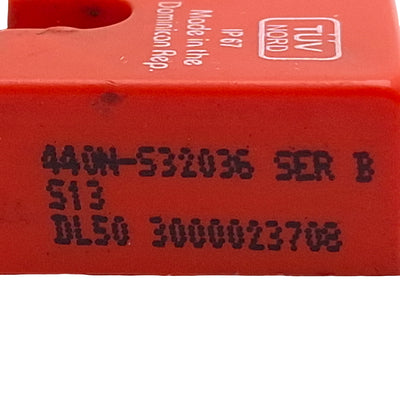 Used Allen Bradley 440N-S32036 Non Contact Safety Interlock, 5mm, 1NO+1NC & 1NO Aux