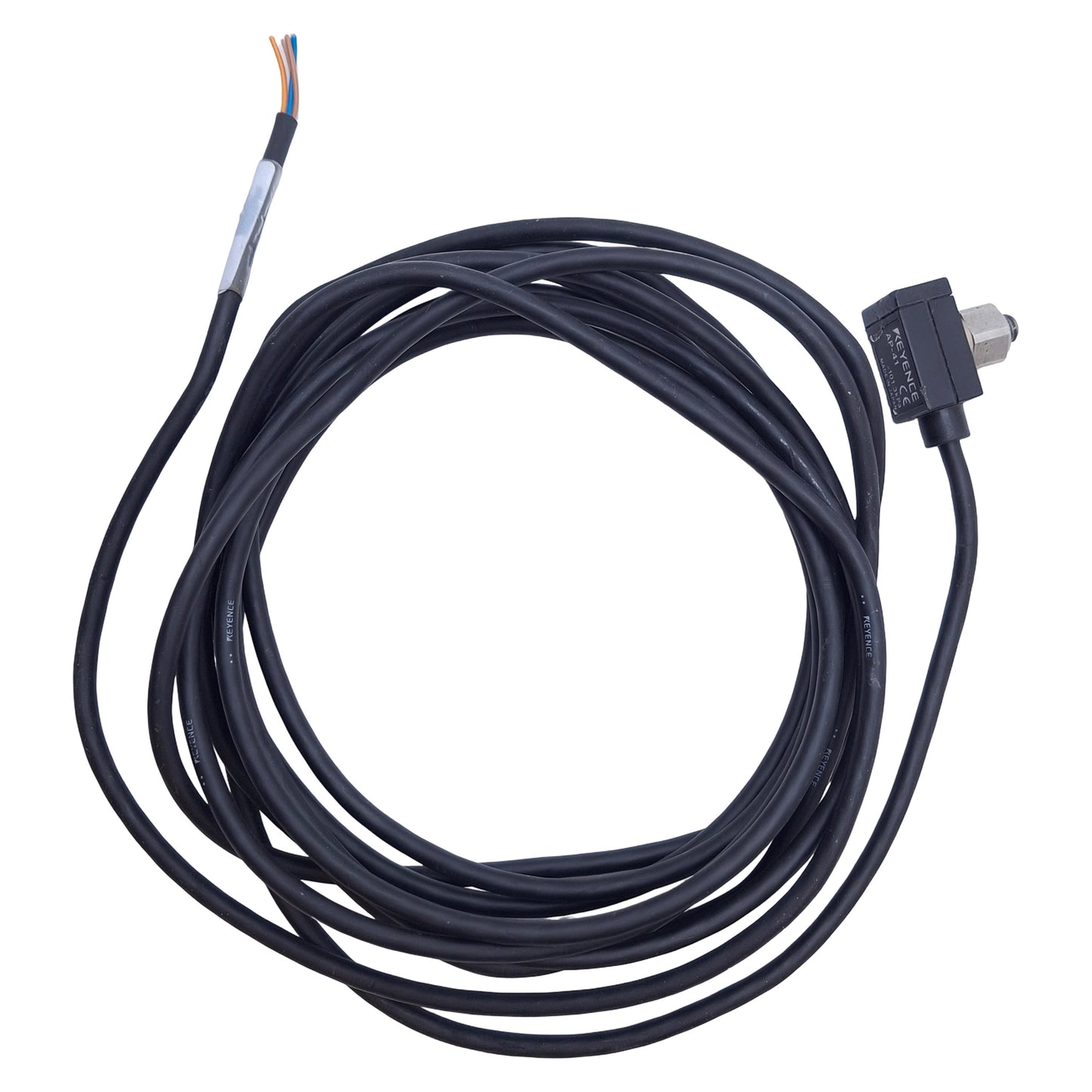 Used Keyence AP-41 Pressure Sensor Head, 0 to -101.3kPa, M5 Male Port, 10ft Length