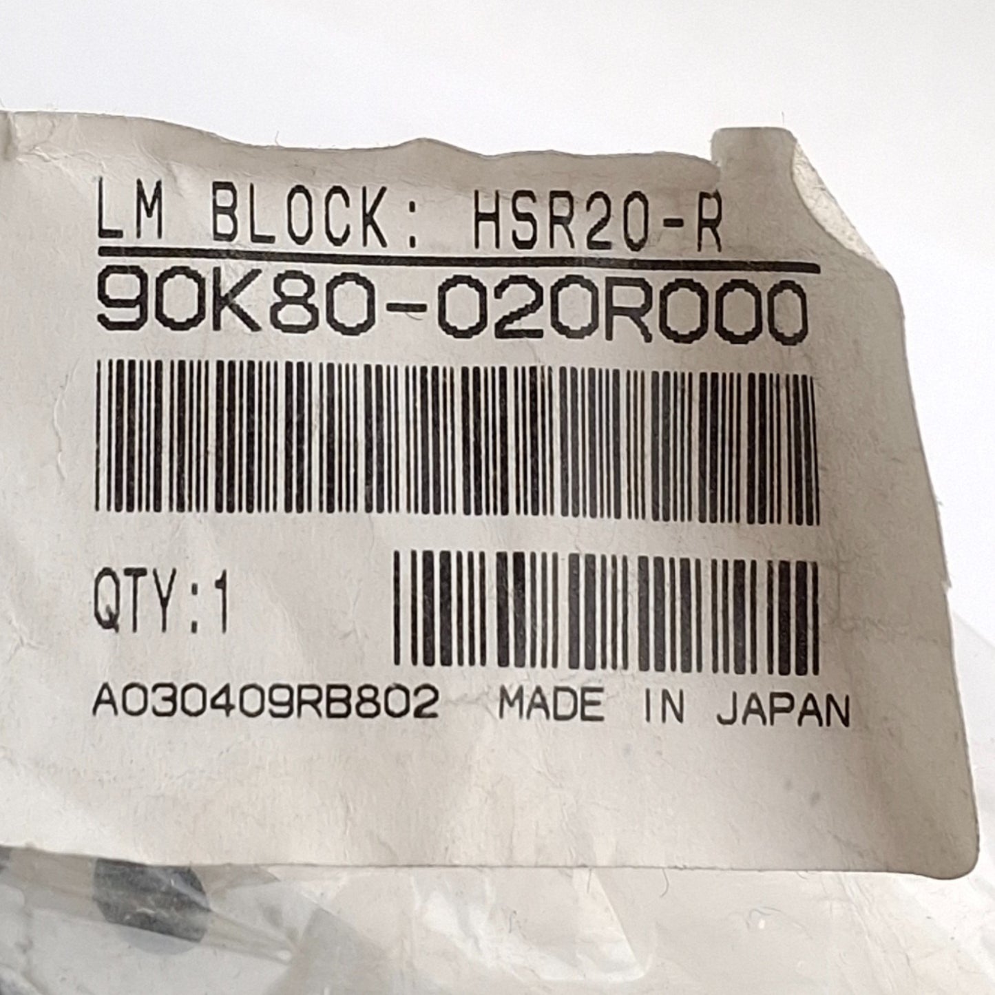 New – Open box Yamaha 90K80-020R000 Linear Motion Rail & Block, 135mm Rail, 30mm Height, Right