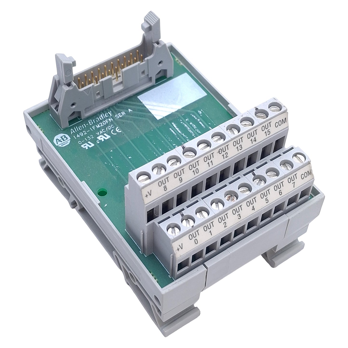 Used Allen Bradley 1492-IFM20FN Digital Interface Module 20-Pin, 132VAC/DC, 12A Max