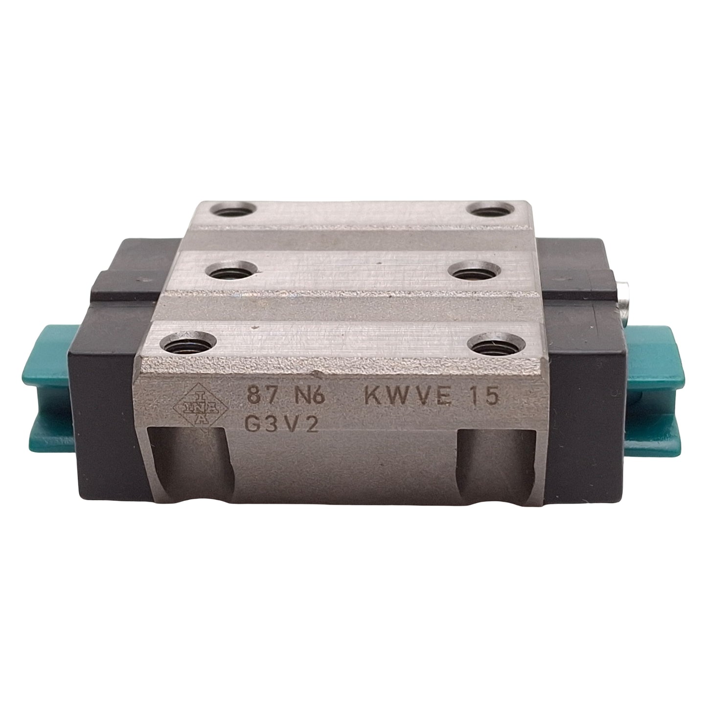 New – Open box INA KWVE-B-G3-V2 Ball Bearing Carriage, 47mm x 39.8mm Table, M5 Holes, 7200N