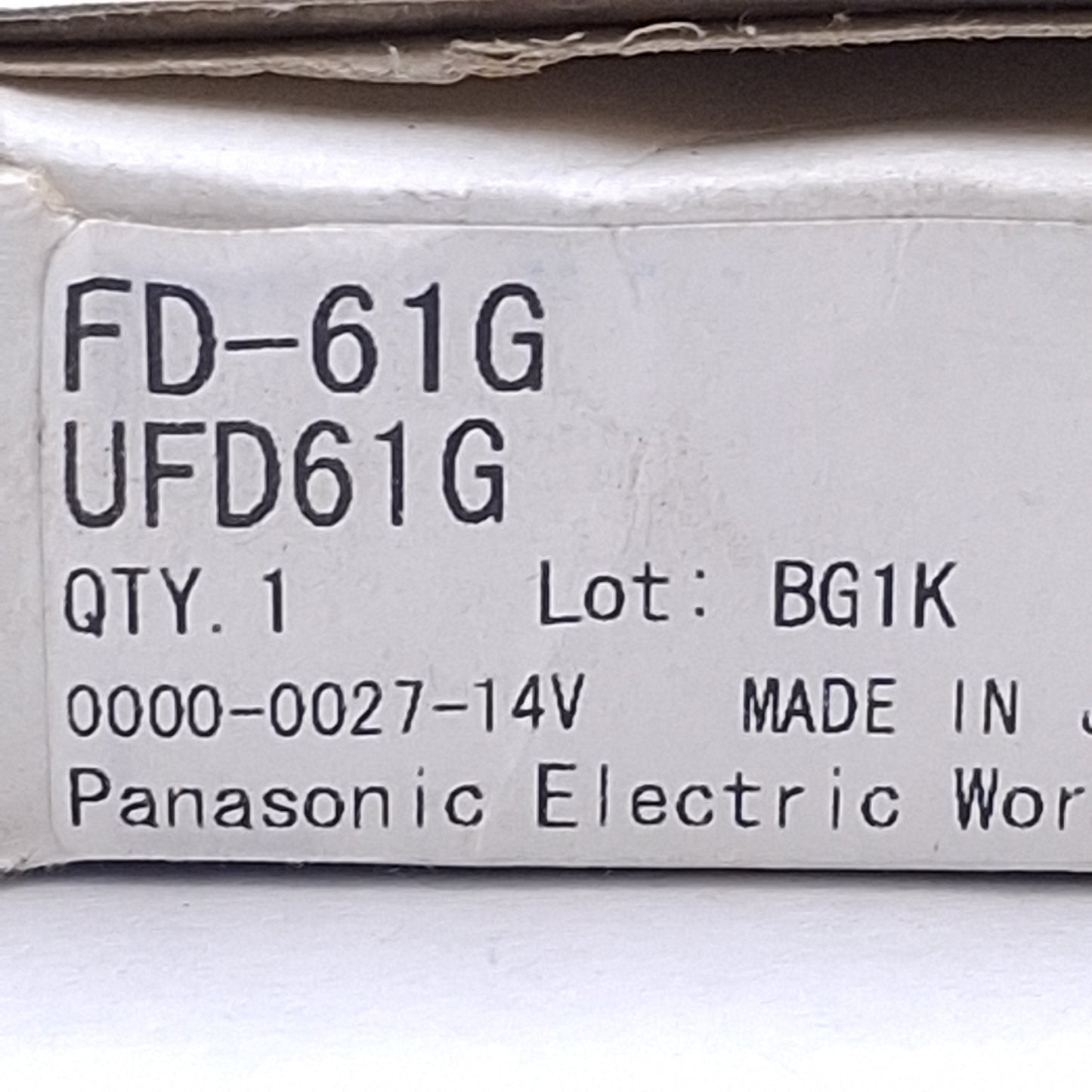 New Panasonic FD-61G Coaxial Fiber Optic Sensor 420mm Range, M6 Head, 2m Cable