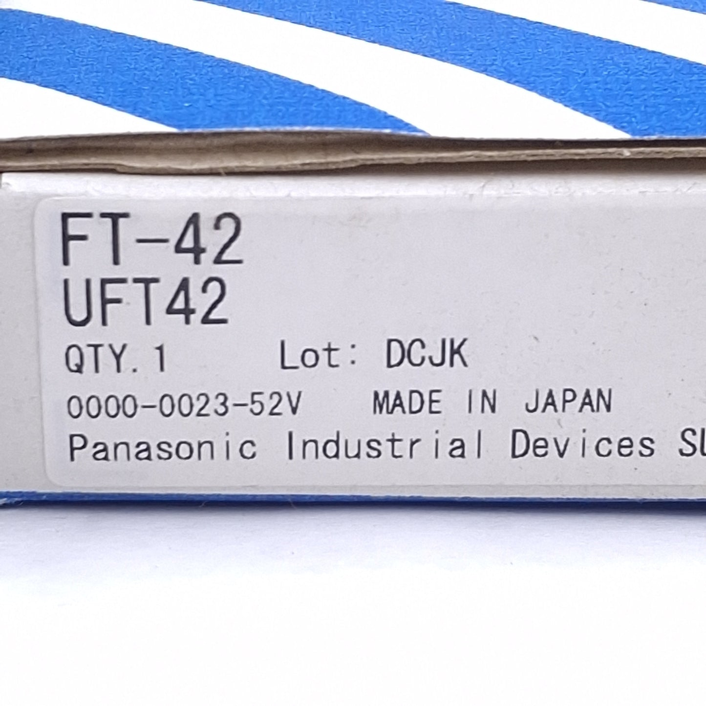 New Panasonic FT-42 Thru-Beam Fiber Optic Sensor 1130mm Range, M4 Head, 2m Length