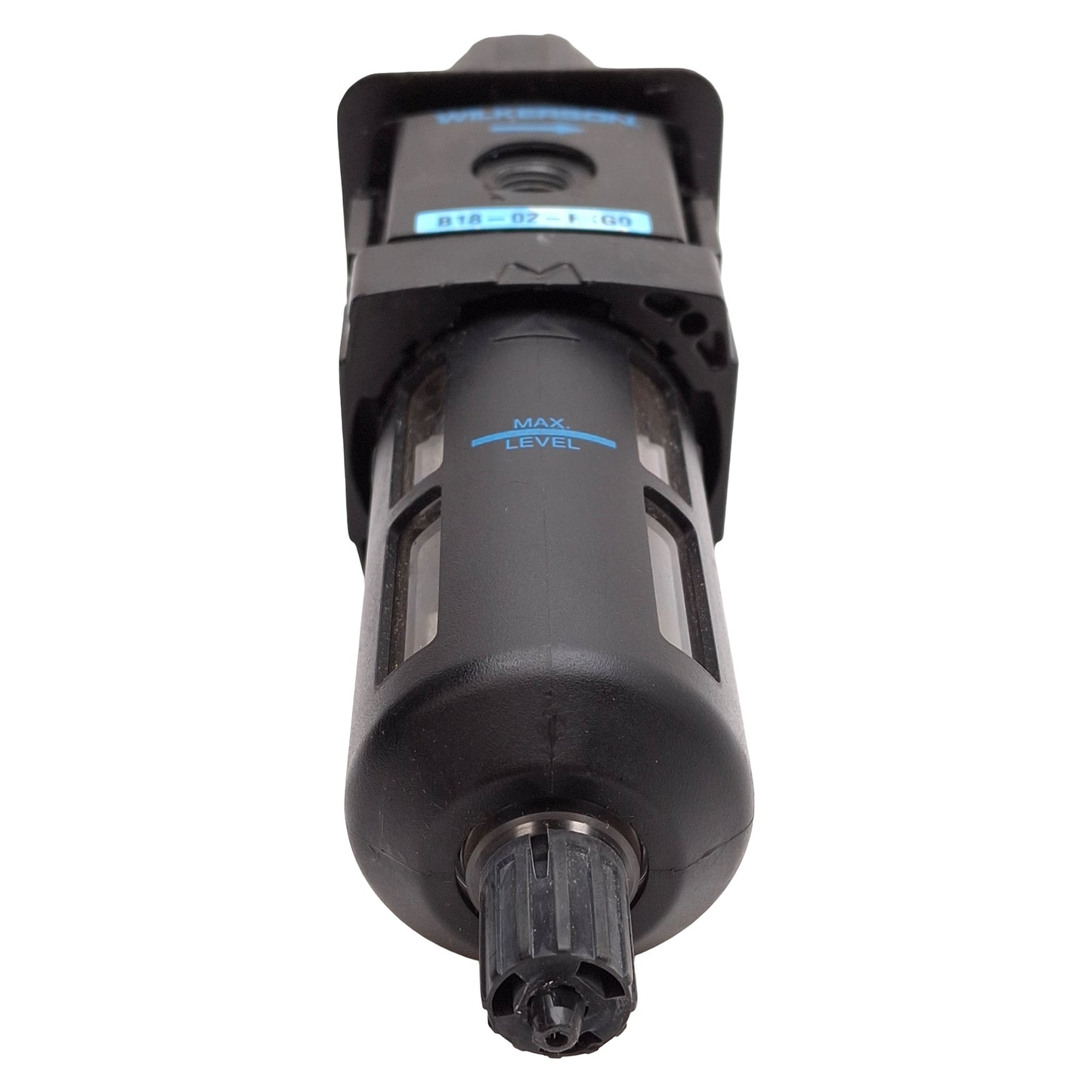 Used Wilkerson B18-02-FKG0 Pneumatic Filter Regulator, 5µm, 0-125psig Set, 1/2in NPT