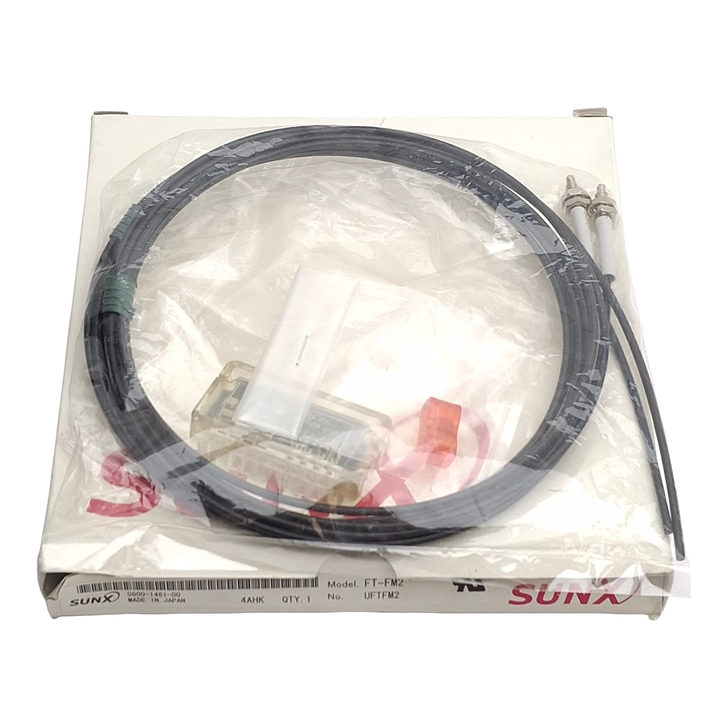 New Panasonic FT-FM2 SUNX Fiber Optic Sensor Cable, M4 Head, 1mm Bundle, 2m Length