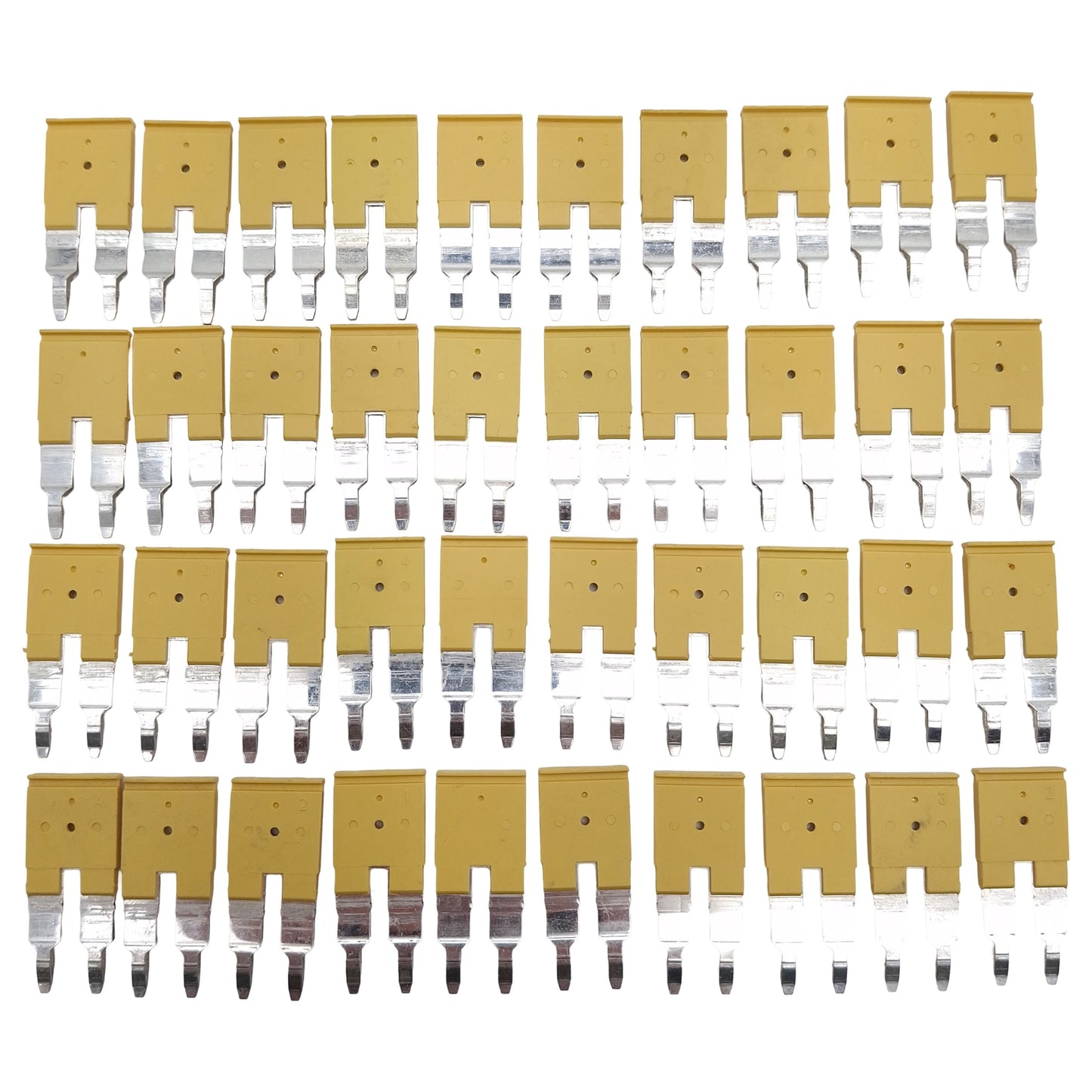 New – Open box Lot of 40 Allen Bradley 1492-CJL8-2 Screwless Center Jumper Terminal, 2-Pole