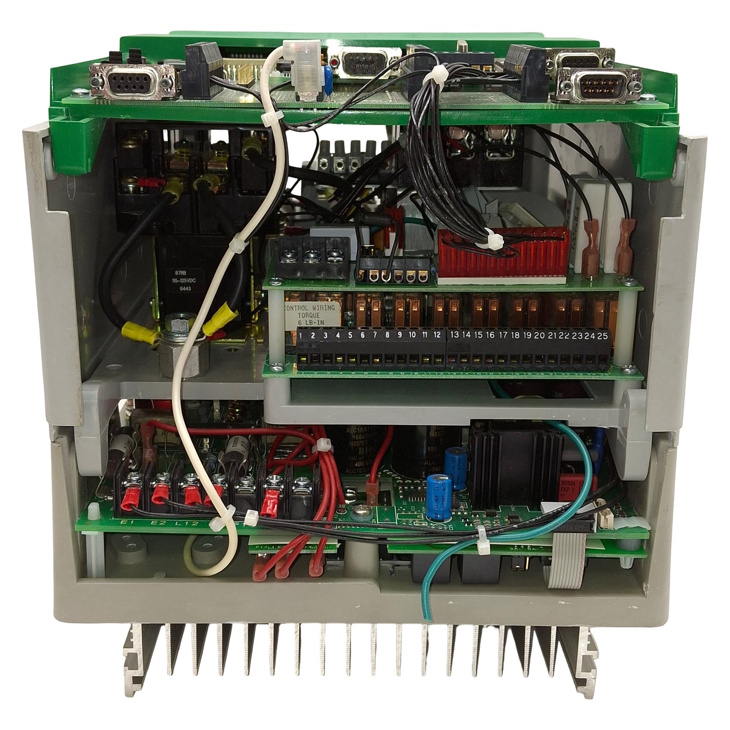 Used Control Techniques M45R-14ICDQ Quantum III DC Drive, 10/20HP, 240/500VDC 38A