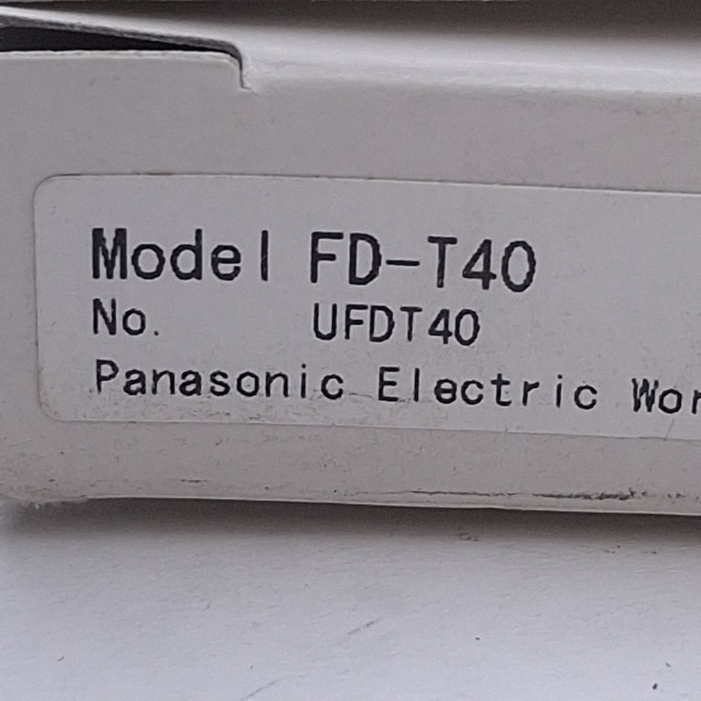Used Panasoinc FD-T40 SunX Fiber Optic Cable 120mm Range, M3 Thread, 2m Length