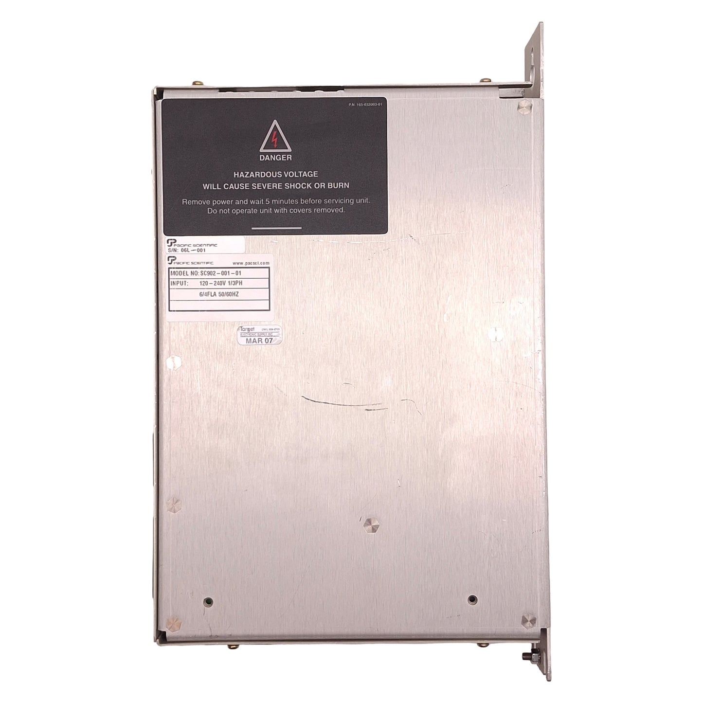 Used Pacific Scientific SC902-001-01 Single-Axis Brushless Servo Drive, 120-240VAC