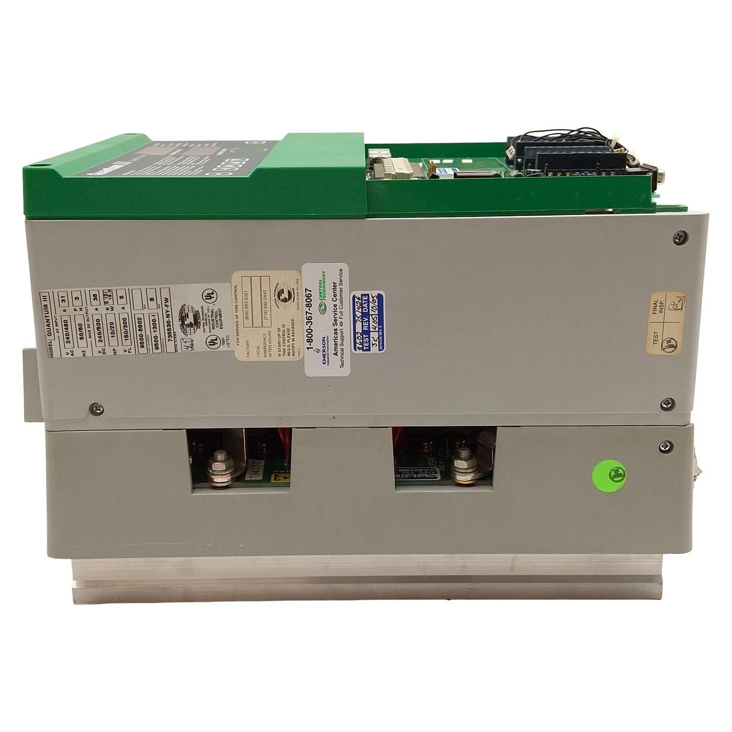 Used Control Techniques M45R-14ICD Quantum III DC Drive, 10/20HP, 240/500VDC 38A