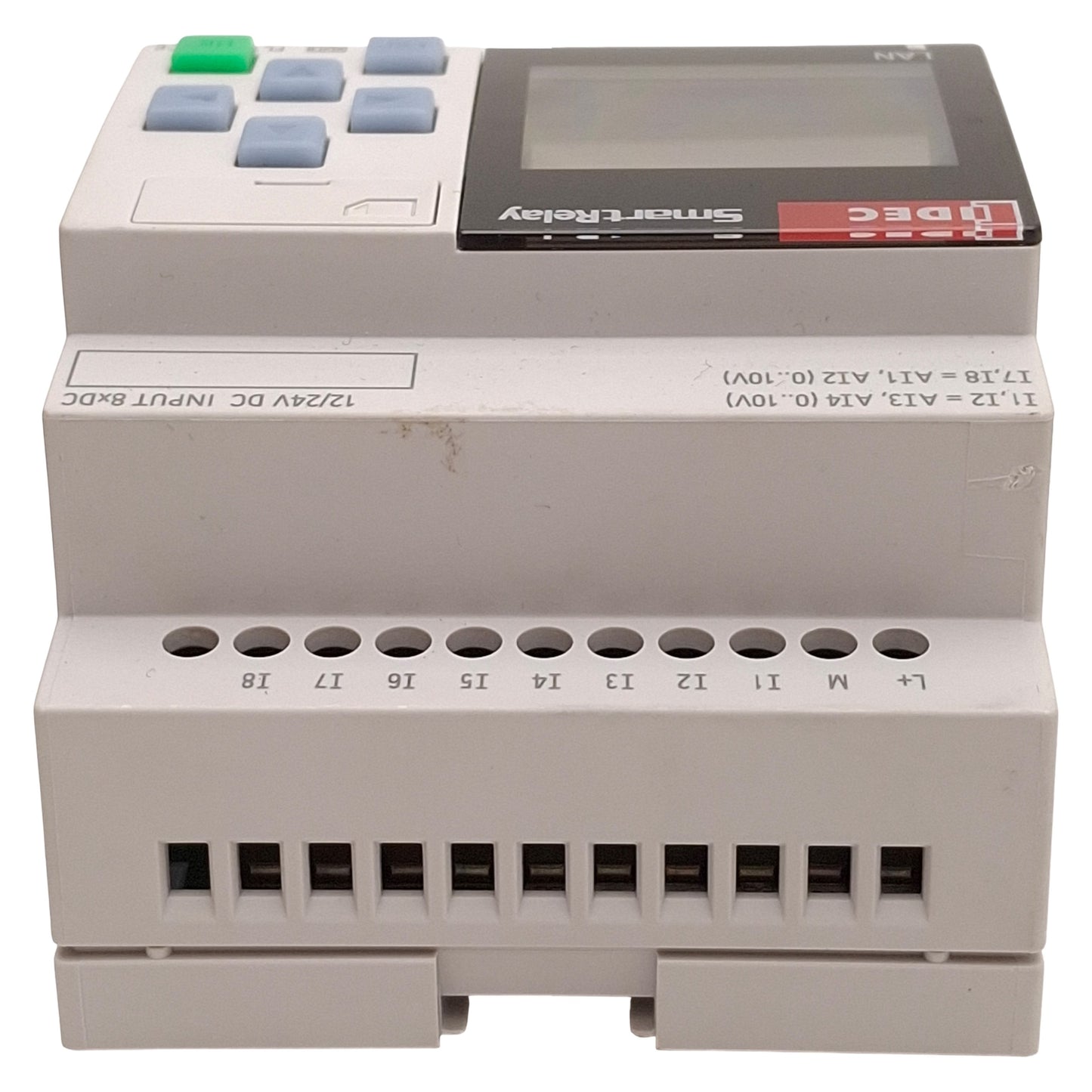 Used Idec FL1F-H12RCE SmartRelay PLC Base Module, 8-Input, 4-Output, 12/24VDC