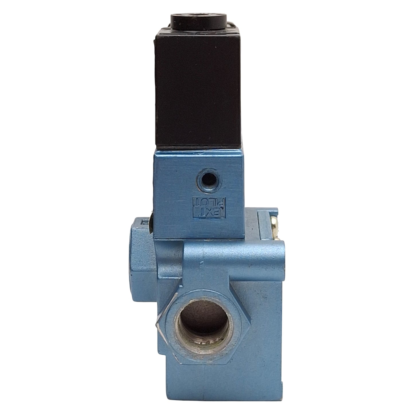 Used Mac 55B-22-PE-611JD Solenoid Valve, 3/2-NO, 30-150psi, 3/8in NPTF, 24VDC Coil