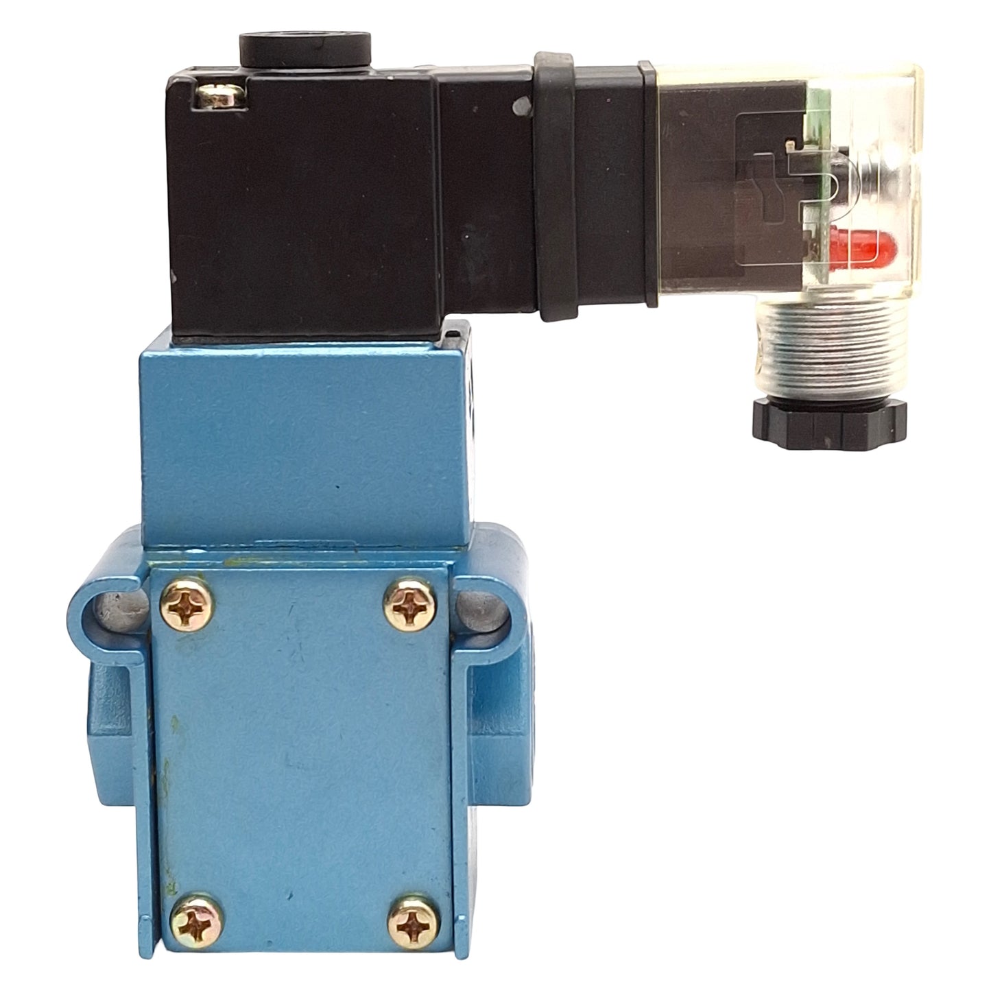 Used Mac 55B-12-PE-111JD Solenoid Valve, 3/2-NC, 30-150psi, 3/8in NPTF, 120VAC Coil