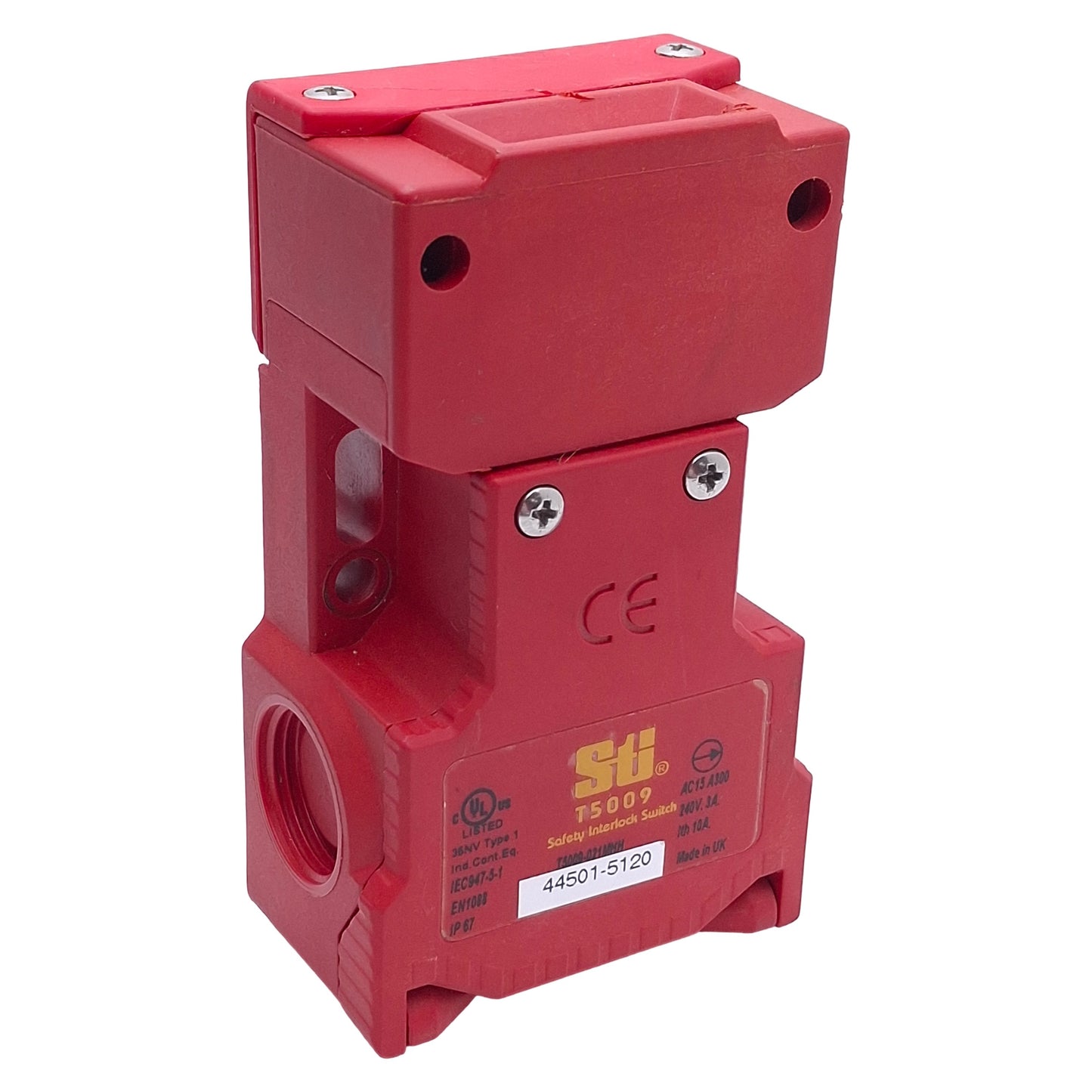 Used Omron STI 44501-5210 T5009 Safety Interlock Switch 2NC+1NO, M20 Conduit *No Key*