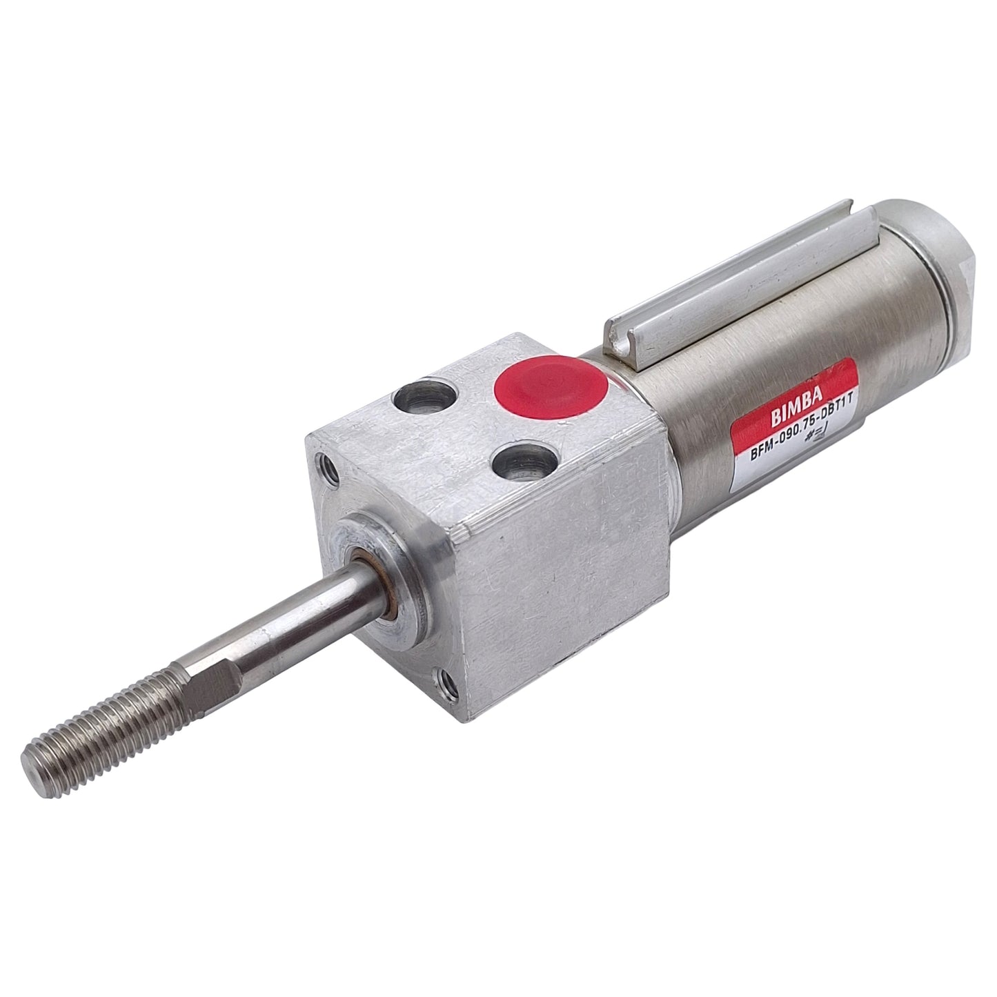 New – Open box Bimba BFM-090.75-DBT1T Pneumatic Cylinder, ø1-1/16in Bore, 3/4in Stroke, 1/8NPT