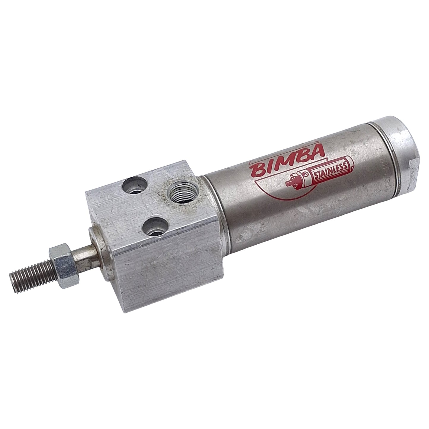 Used Bimba BF-091-D-B Pneumatic Cylinder, ø1-1/16in Bore, 1in Stroke, 1/8NPT, 250psi