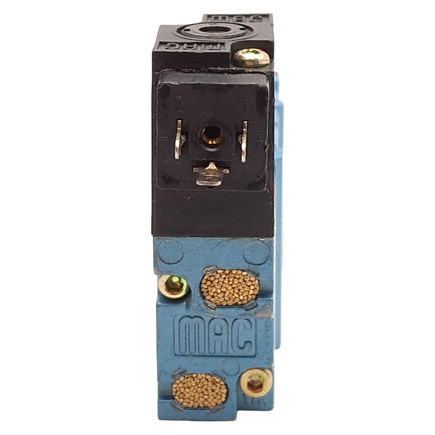 Used Mac 52A-11-B0A-DM-DDBJ-1KJ Solenoid Valve 3/2-NC, 20-150psi, 1/4NPTF, 12VDC Coil