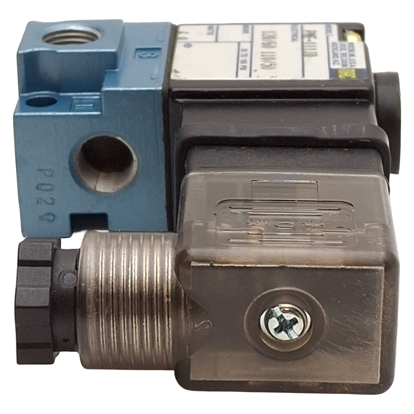 Used Mac PME-111JD Pilot Solenoid Valve, 3/2-Way, 25-150psi, 1/8in NPTF, 120VAC Coil