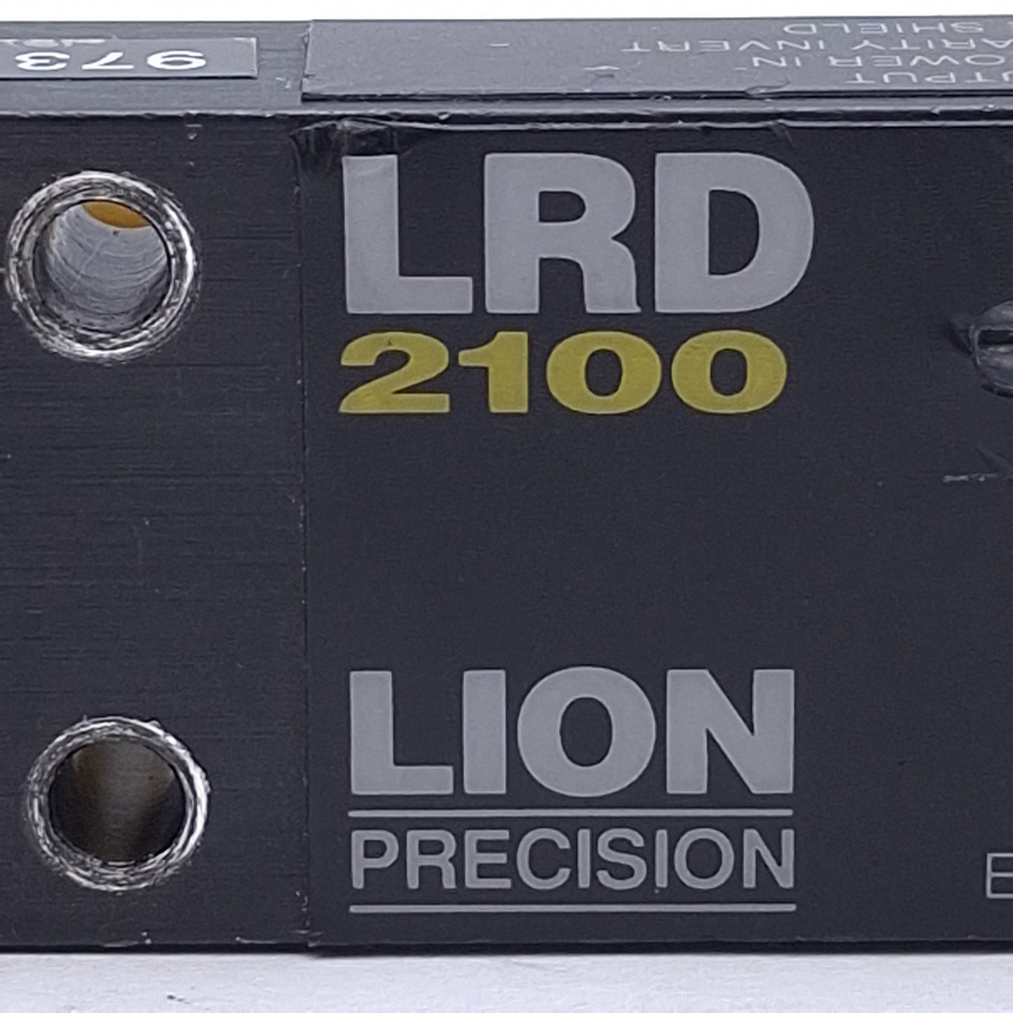 Used Lion Precision LRD2100 Photoelectric Label Sensor PNP/NPN, 11-28VDC, 2ft Cable