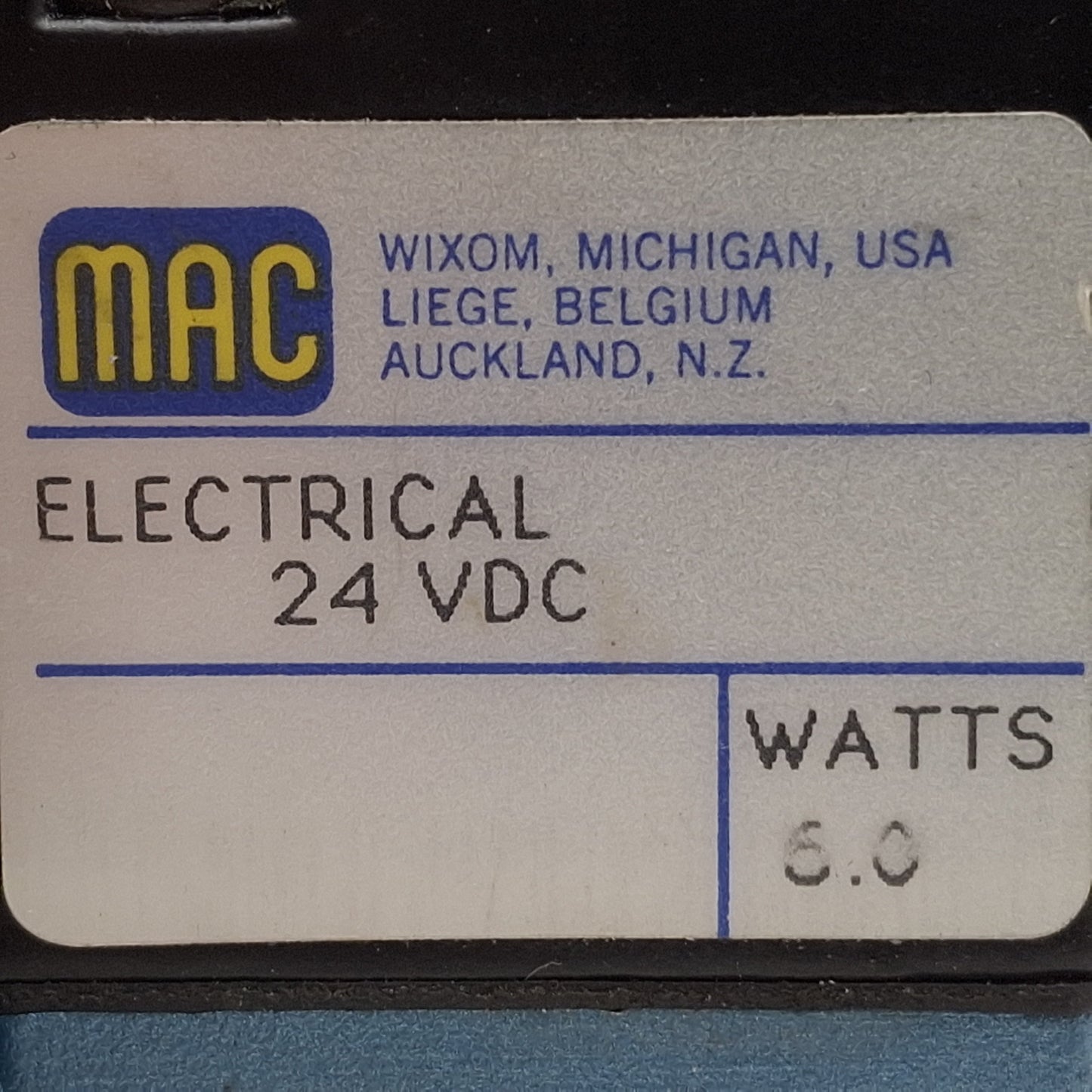 Used Mac 56C-37-501JD Solenoid Valve, 3/2-NC, Vac-150psi, 3/4in NPTF, 24VDC Coil