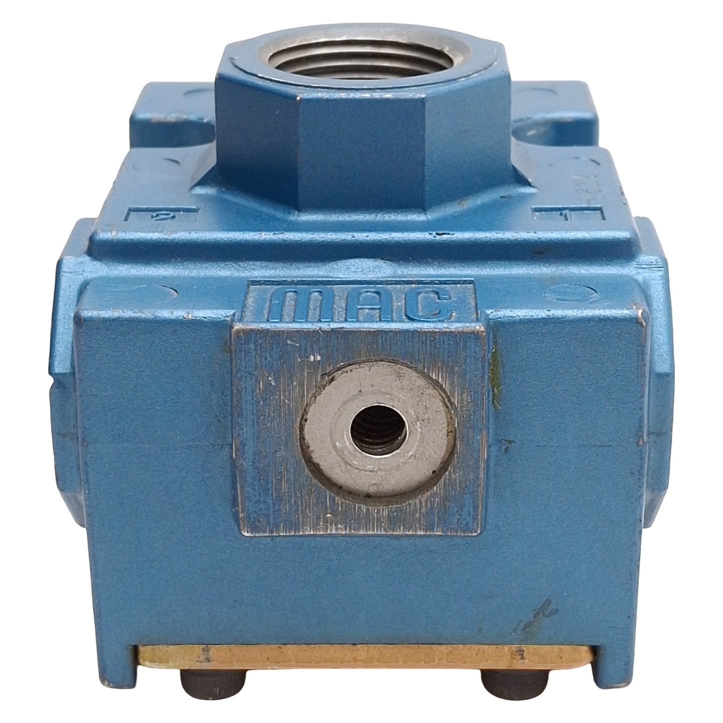 Used Mac 56C-37-501JD Solenoid Valve, 3/2-NC, Vac-150psi, 3/4in NPTF, 24VDC Coil