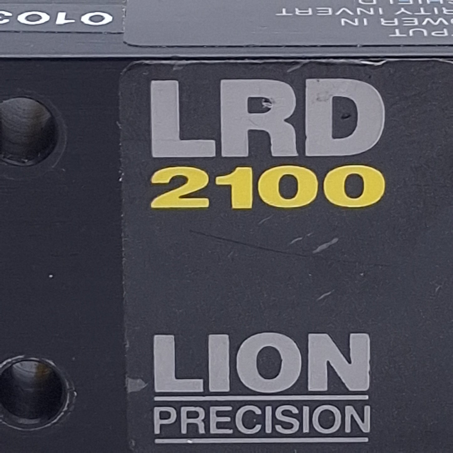 Used Lion Precision LRD2100 Photoelectric Label Sensor PNP/NPN, 11-28VDC, 4ft Cable