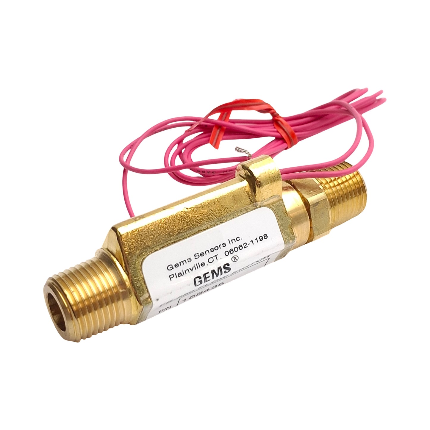 New – Open box Gems Sensors 168435 FS-380 Flow Switch, 1.5GPM Setting, 3/8in NPT Male, 1500psi