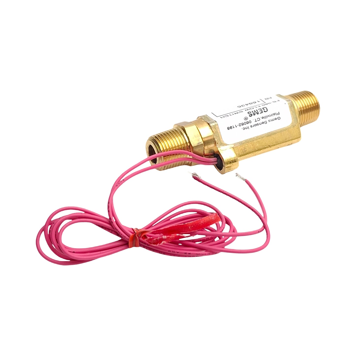 New – Open box Gems Sensors 168435 FS-380 Flow Switch, 1.5GPM Setting, 3/8in NPT Male, 1500psi