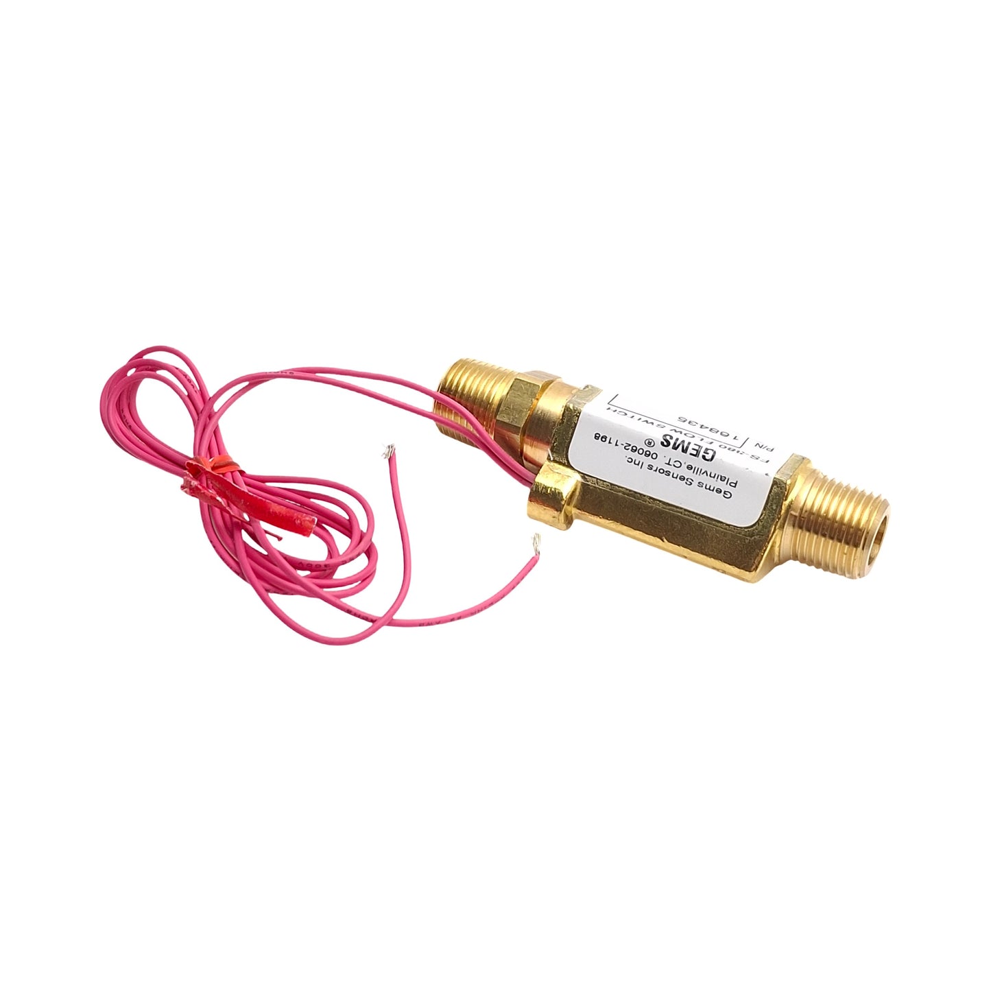 New – Open box Gems Sensors 168435 FS-380 Flow Switch, 1.5GPM Setting, 3/8in NPT Male, 1500psi