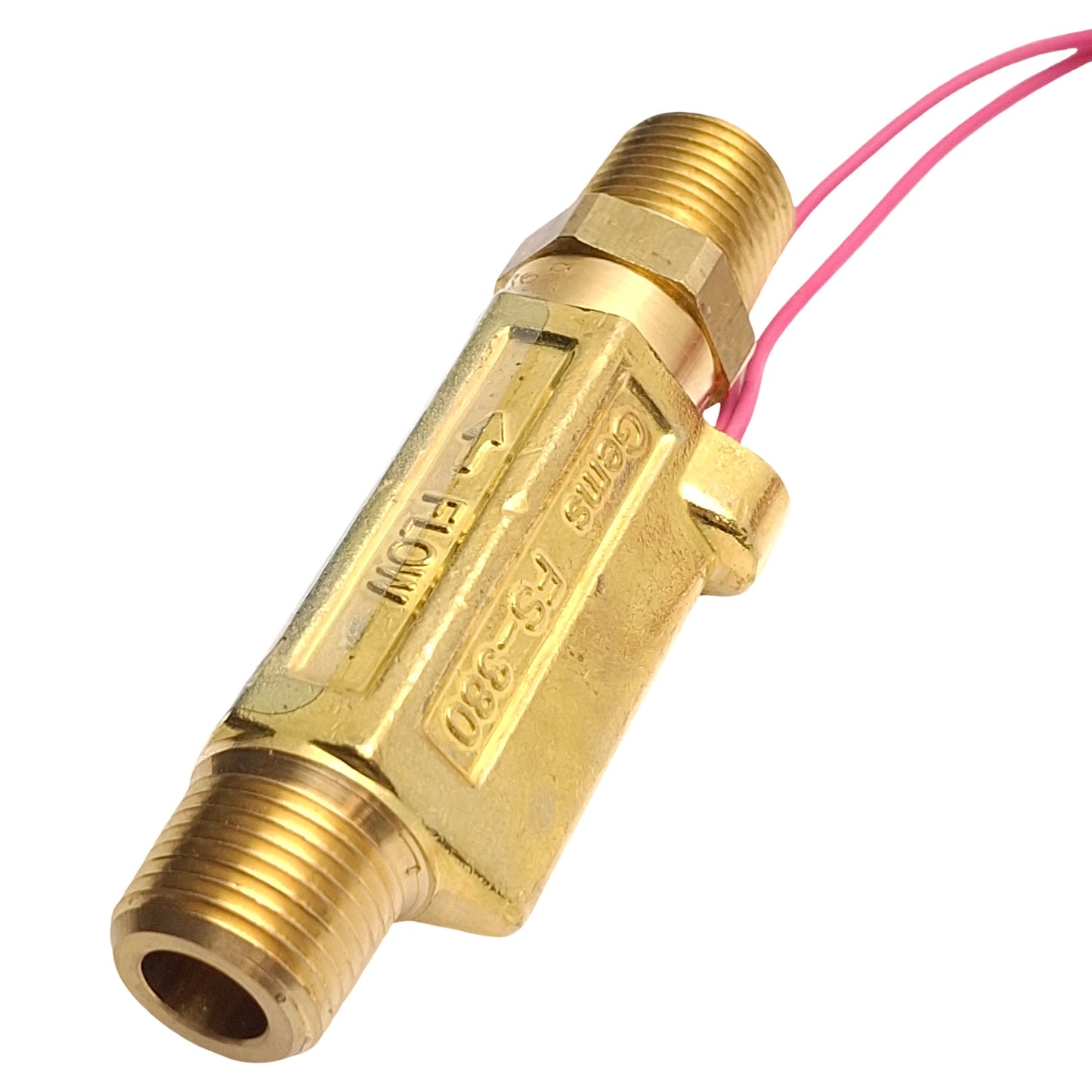 New – Open box Gems Sensors 168435 FS-380 Flow Switch, 1.5GPM Setting, 3/8in NPT Male, 1500psi