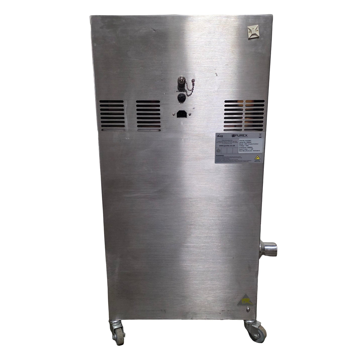 Used Purex 0LX3001 300i Digital Fume Extractor 330m³/Hr, 3" Inlet, 1.2kW, 120VAC