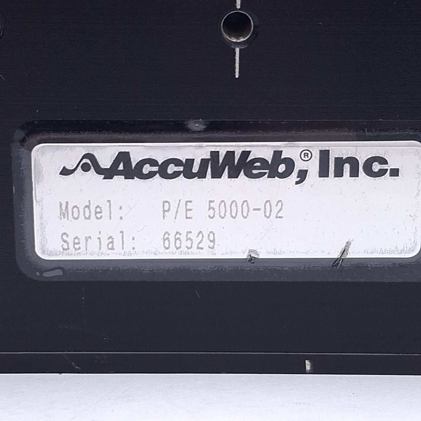 Used AccuWeb P/E 5000-02 AccuBeam II Digital Line Guide For AccuWeb Guiding Systems