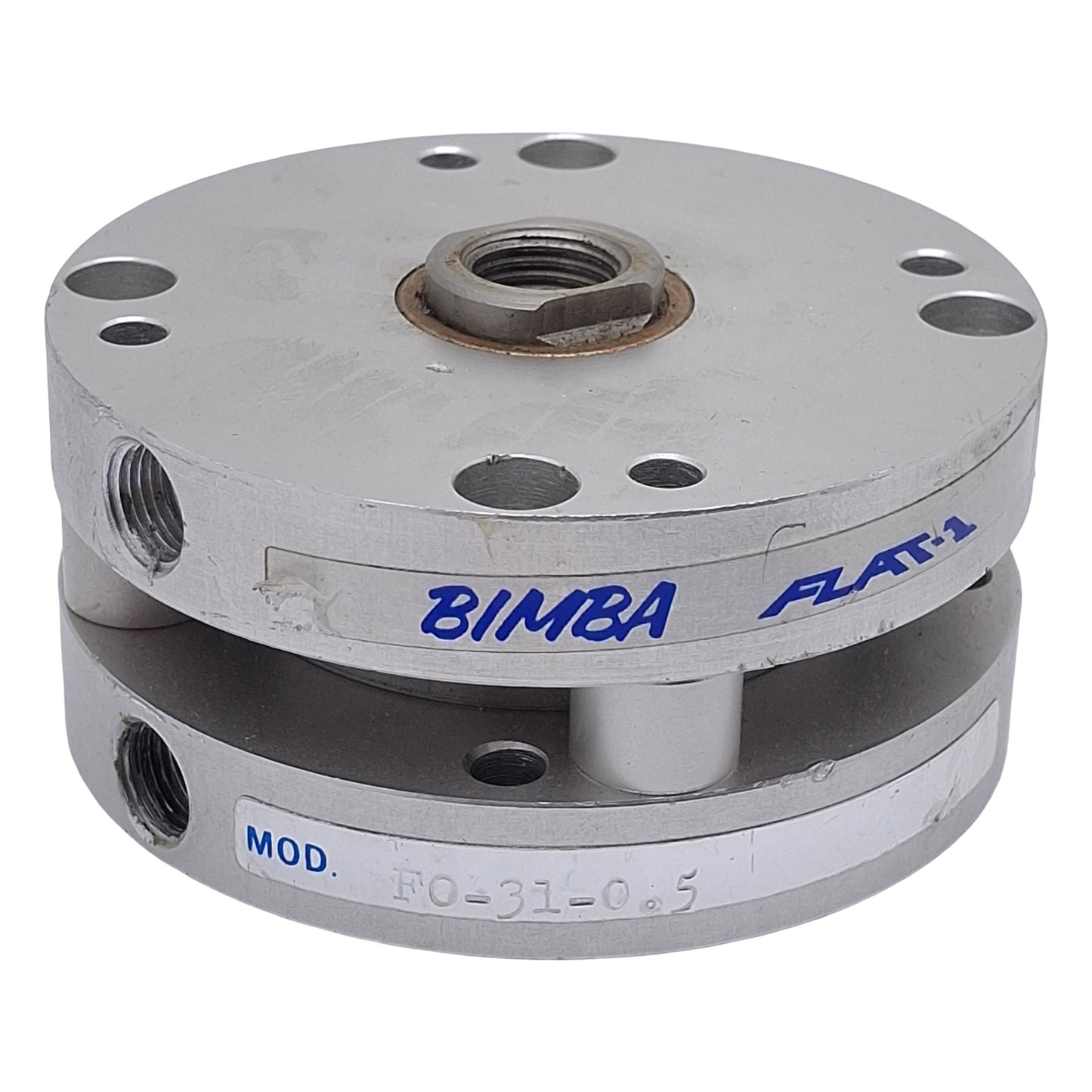 Used Bimba FO-31-0.5 FLAT-1 Pneumatic Cylinder, ø2in Bore, 1/2in Stroke, 1/8in NPT