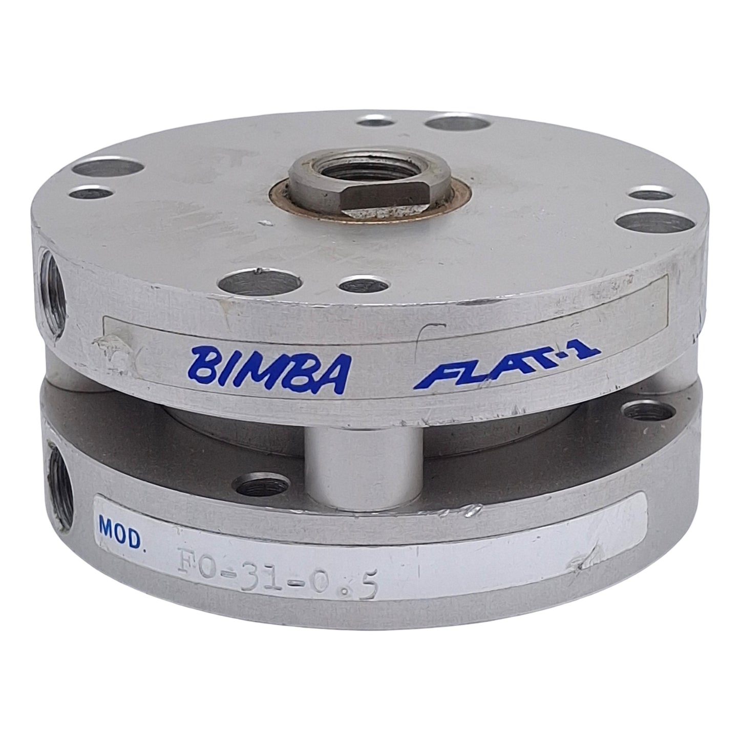 Used Bimba FO-31-0.5 FLAT-1 Pneumatic Cylinder, ø2in Bore, 1/2in Stroke, 1/8in NPT